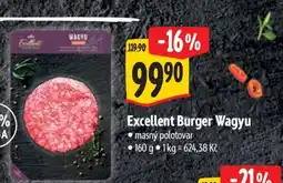 Albert Excellent Burger Wagyu nabídka
