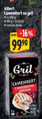 Albert Albert Camembert na gril nabídka