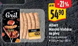 Albert Albert Masová klobása na pivu nabídka