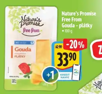Albert Nature’s Promise Free from Gouda plátky nabídka