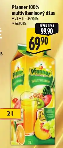 Albert Pfanner 100% multivitaminový džus nabídka
