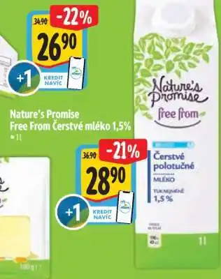 Albert Nature's Promise Free From Čerstvé mléko 1,5% nabídka