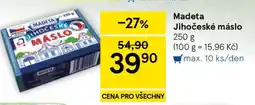 Tesco Madeta Jihočeské máslo nabídka