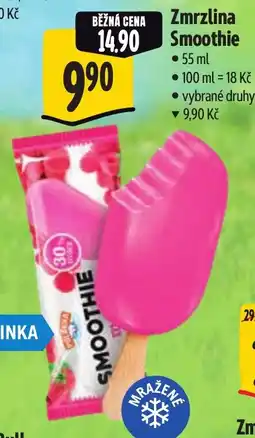Albert Zmrzlina Smoothie nabídka