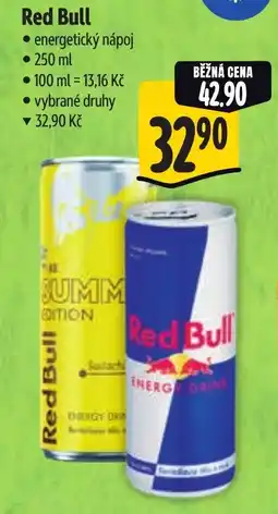 Albert Red Bull energetický nápoj nabídka
