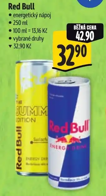Albert Red Bull energetický nápoj nabídka