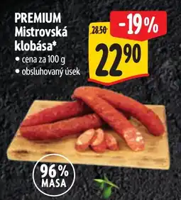Albert Premium mistrovská klobása nabídka