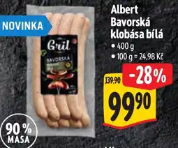 Albert Albert Bavorská klobása bílá nabídka