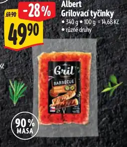 Albert Albert Grilovací tyčinky nabídka