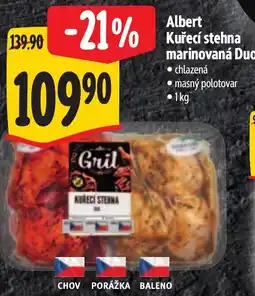 Albert Albert Kuřecí stehna marinovaná Duo nabídka