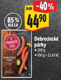 Albert Debrecínské párky nabídka