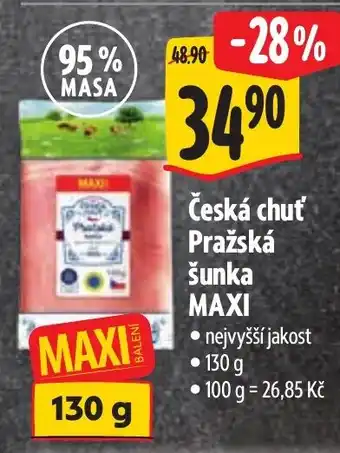 Albert Česká chuť Pražská šunka MAXI nabídka
