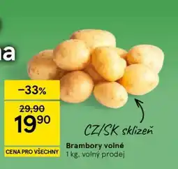 Tesco Brambory volné nabídka