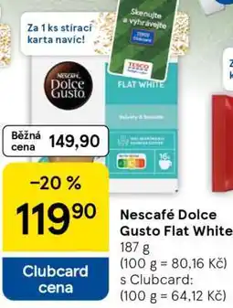 Tesco NESCAFÉ DOLCE GUSTO FLAT WHITE nabídka