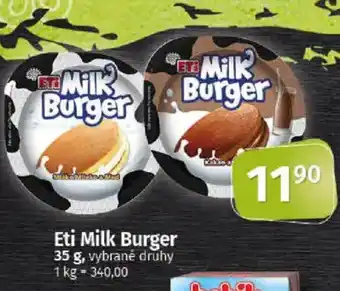 COOP TIP Eti Milk Burger nabídka