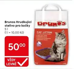 Tesco Brunos Hrudkující stelivo pro kočky nabídka
