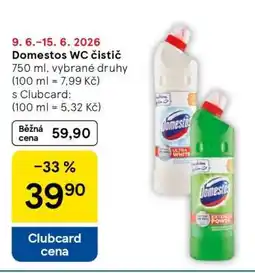 Tesco Domestos WC čistič nabídka