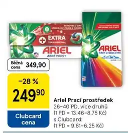 Tesco Ariel prací prostředek nabídka