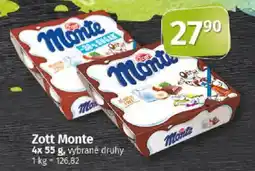 COOP TIP Zott Monte nabídka