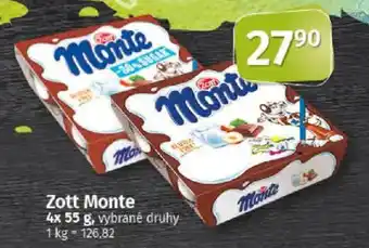 COOP TIP Zott Monte nabídka