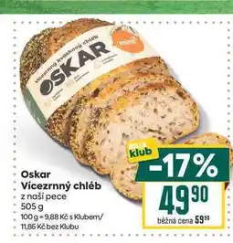 Billa Oskar Vícezrnný chléb z naší pece nabídka