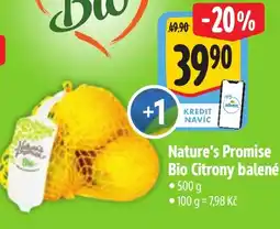 Albert Nature's Promise Bio Citrony balené nabídka