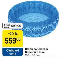 Tesco Bazén nafukovací Bohemian Blue, 168 x 53 cm nabídka