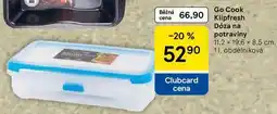Tesco Go Cook Klipfresh Dóza na potraviny, 11.2 x 19.6 x 8.5 cm, 11, obdélníková nabídka
