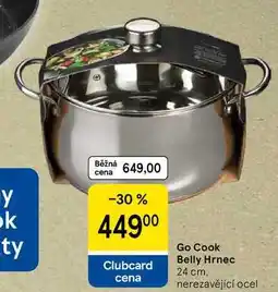Tesco Go Cook Belly Hrnec, 24 cm. nerezavějící ocel nabídka