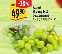 Albert Albert Hrozny bílé bezsemenné nabídka