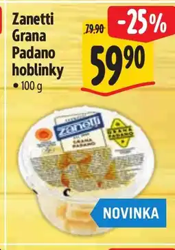 Albert Zanetti Grana Padano hoblinky nabídka