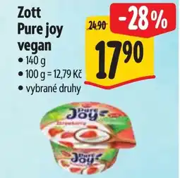 Albert Zott Pure joy vegan nabídka