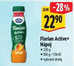 Albert Florian Active+ Nápoj nabídka