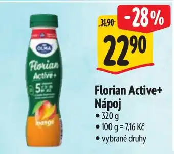 Albert Florian Active+ Nápoj nabídka
