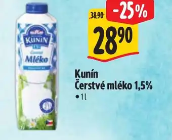 Albert Kunín Čerstvé mléko 1,5% nabídka