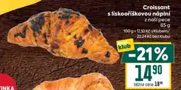 Billa Croissant s lískovoříškovou náplní nabídka