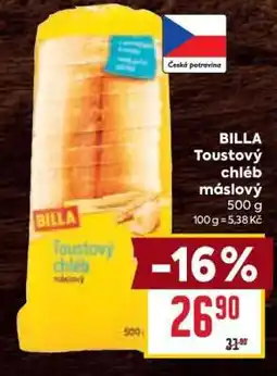 Billa BILLA Toustový chléb máslový nabídka