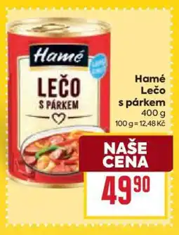 Billa Hamé Lečo s párkem nabídka