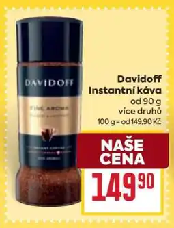Billa Davidoff instantní káva nabídka