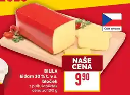 Billa BILLA Eidam 30% t. v s. bloček nabídka