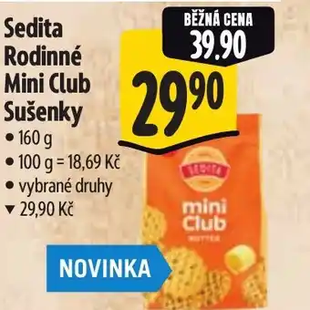 Albert Sedita Rodinné Mini Club Sušenky nabídka