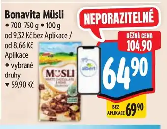 Albert Bonavita Müsli nabídka