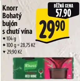 Albert Knorr Bohatý bujón s chutí vína nabídka