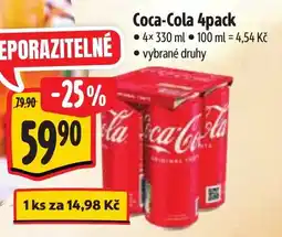 Albert Coca-Cola 4pack nabídka
