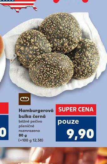 Kaufland Hamburgerová bulka černá nabídka