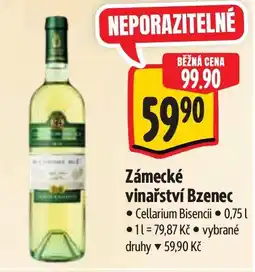 Albert Zámecké vinařství Bzenec nabídka