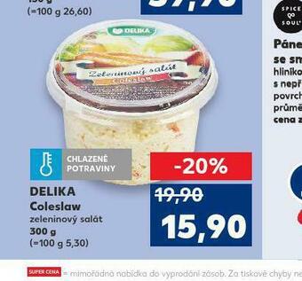 Kaufland Delika coleslaw nabídka