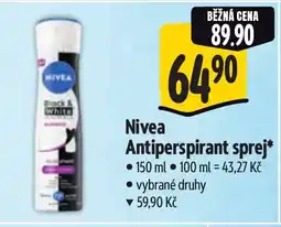 Albert Nivea Antiperspirant sprej nabídka