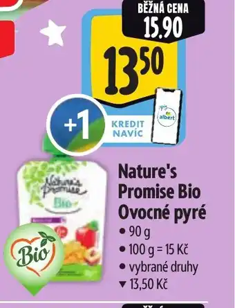 Albert Nature's Promise Bio Ovocné pyré nabídka