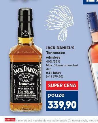 Kaufland Jack daniel´s tennessee wiskey nabídka